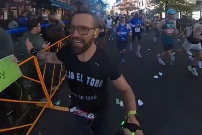 Jorge during the New York Marathon