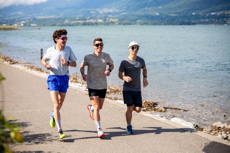 Runner beginning a trail training plan, assessing fitness level to peak on race day.