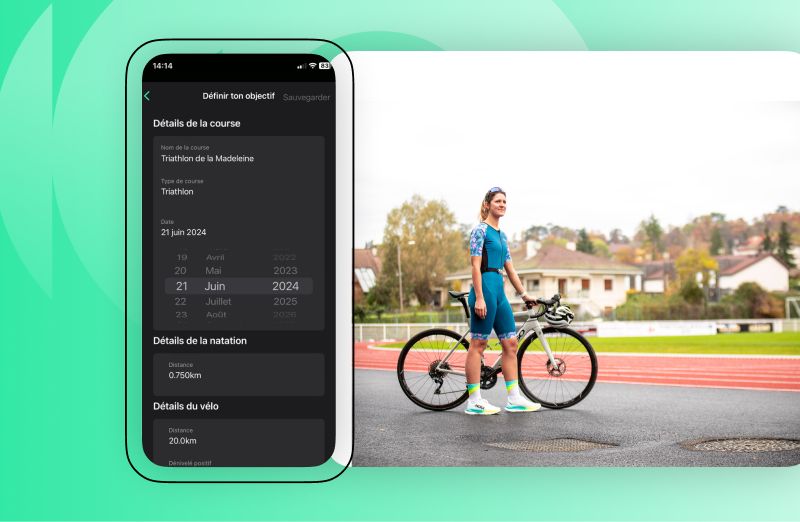 Triathlete training for triathlon distances with swim, bike, and run workouts to get faster.