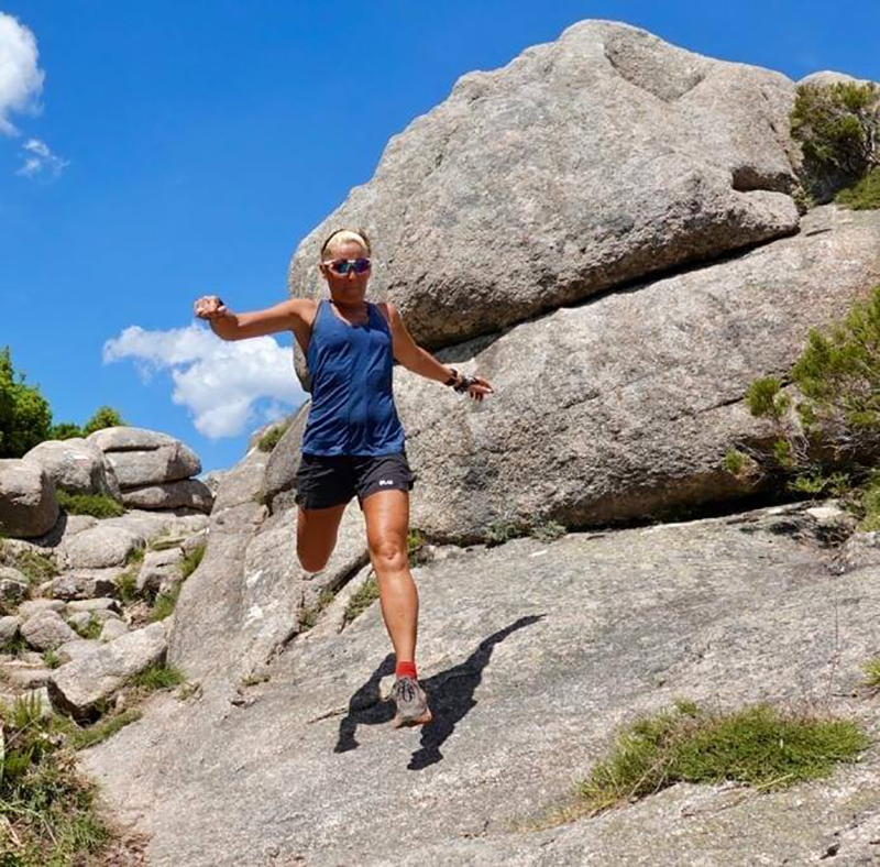 Delphine training for the CCC UTMB 101K trail running race, highlighting her ultramarathon success story.
