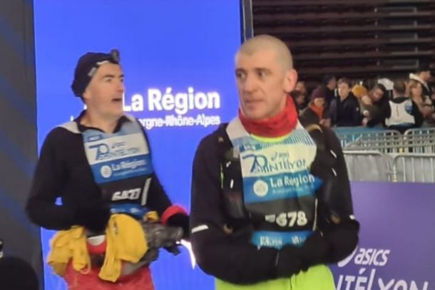Denis completes the 82 km SaintéLyon 2024 night trail race with two hip replacements.