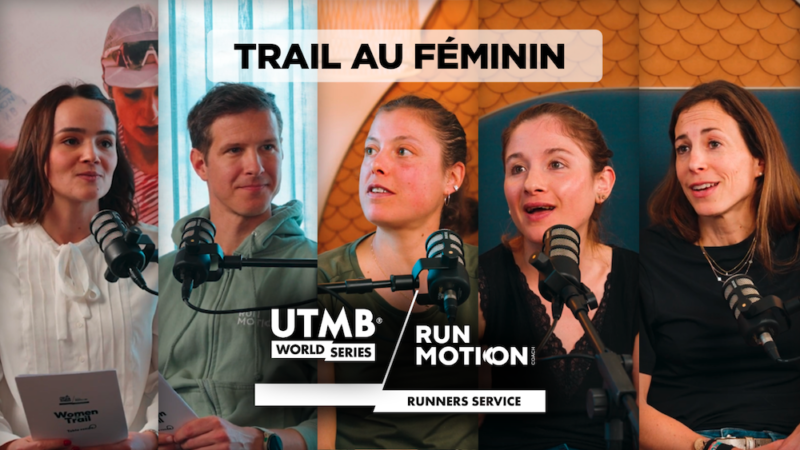 Female trail runner training on mountain trail, focused on nutrition strategies and injury prevention.