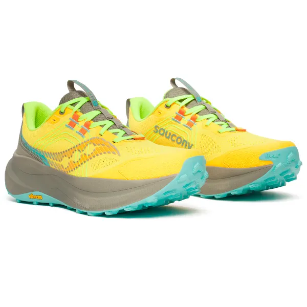 Saucony Xodus Ultra 5 long-distance trail running shoes for durable comfort on rugged mountain terrain