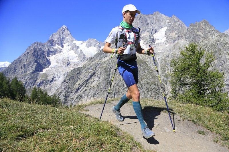 Trail runner preparing for CCC UTMB with course tips and mountain race strategy guidance