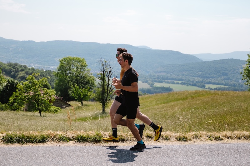 Runner following a time-efficient training plan to maintain fitness when running time is limited